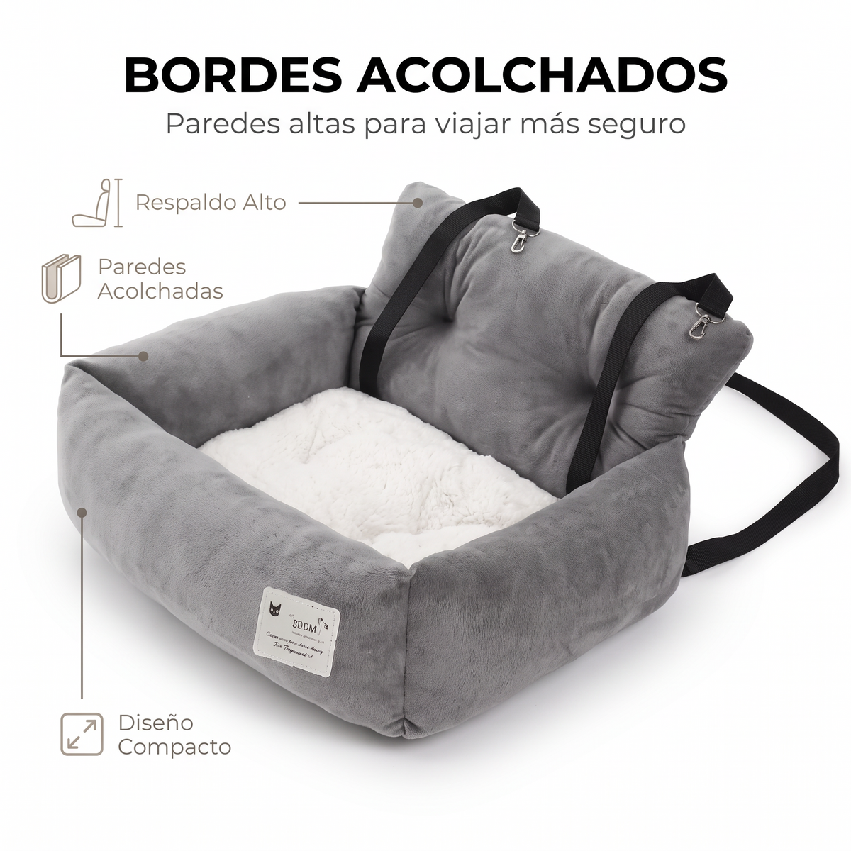 Cama de auto para mascotas